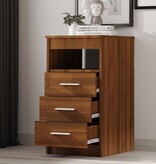 VidaXL Ladekast 40x50x76 cm bewerkt hout bruin eikenkleur