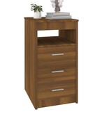 VidaXL Ladekast 40x50x76 cm bewerkt hout bruin eikenkleur