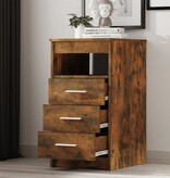 VidaXL Ladekast 40x50x76 cm bewerkt hout gerookt eikenkleurig