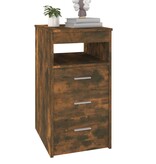 VidaXL Ladekast 40x50x76 cm bewerkt hout gerookt eikenkleurig