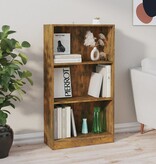 VidaXL Boekenkast 60x24x109 cm bewerkt hout gerookt eikenkleurig