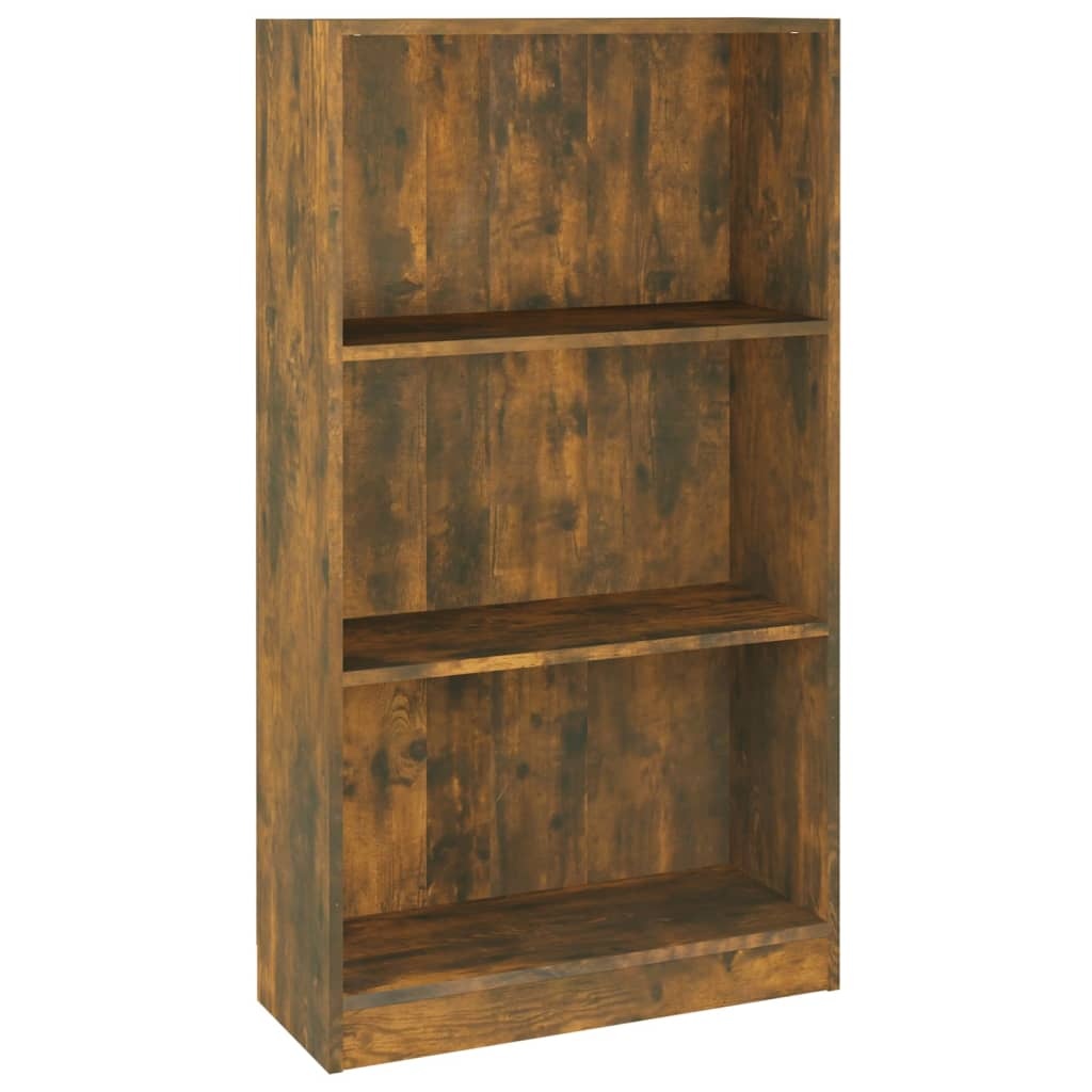 VidaXL Boekenkast 60x24x109 cm bewerkt hout gerookt eikenkleurig
