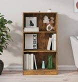 VidaXL Boekenkast 60x24x109 cm bewerkt hout gerookt eikenkleurig