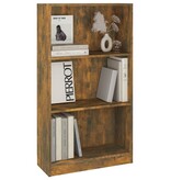 VidaXL Boekenkast 60x24x109 cm bewerkt hout gerookt eikenkleurig