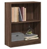 VidaXL Boekenkast 60x24x76 cm bewerkt hout bruin eikenkleur