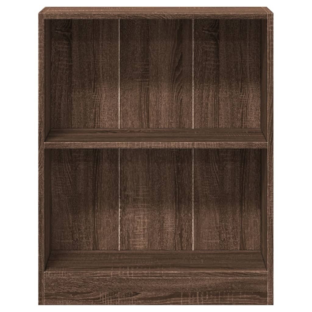 VidaXL Boekenkast 60x24x76 cm bewerkt hout bruin eikenkleur