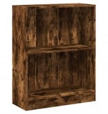 VidaXL Boekenkast 60x24x76 cm bewerkt hout gerookt eikenkleurig