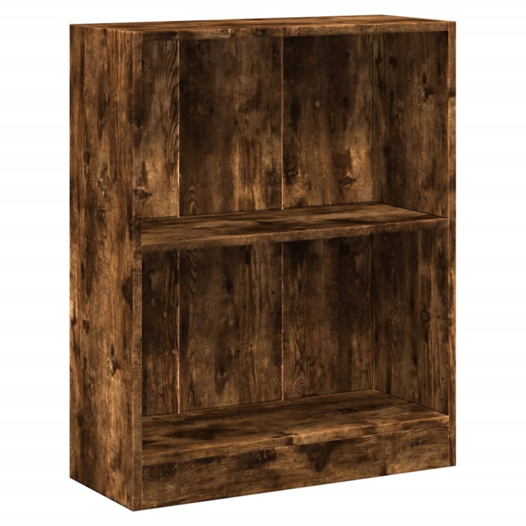 VidaXL Boekenkast 60x24x76 cm bewerkt hout gerookt eikenkleurig