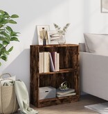 VidaXL Boekenkast 60x24x76 cm bewerkt hout gerookt eikenkleurig