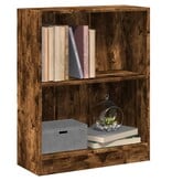 VidaXL Boekenkast 60x24x76 cm bewerkt hout gerookt eikenkleurig