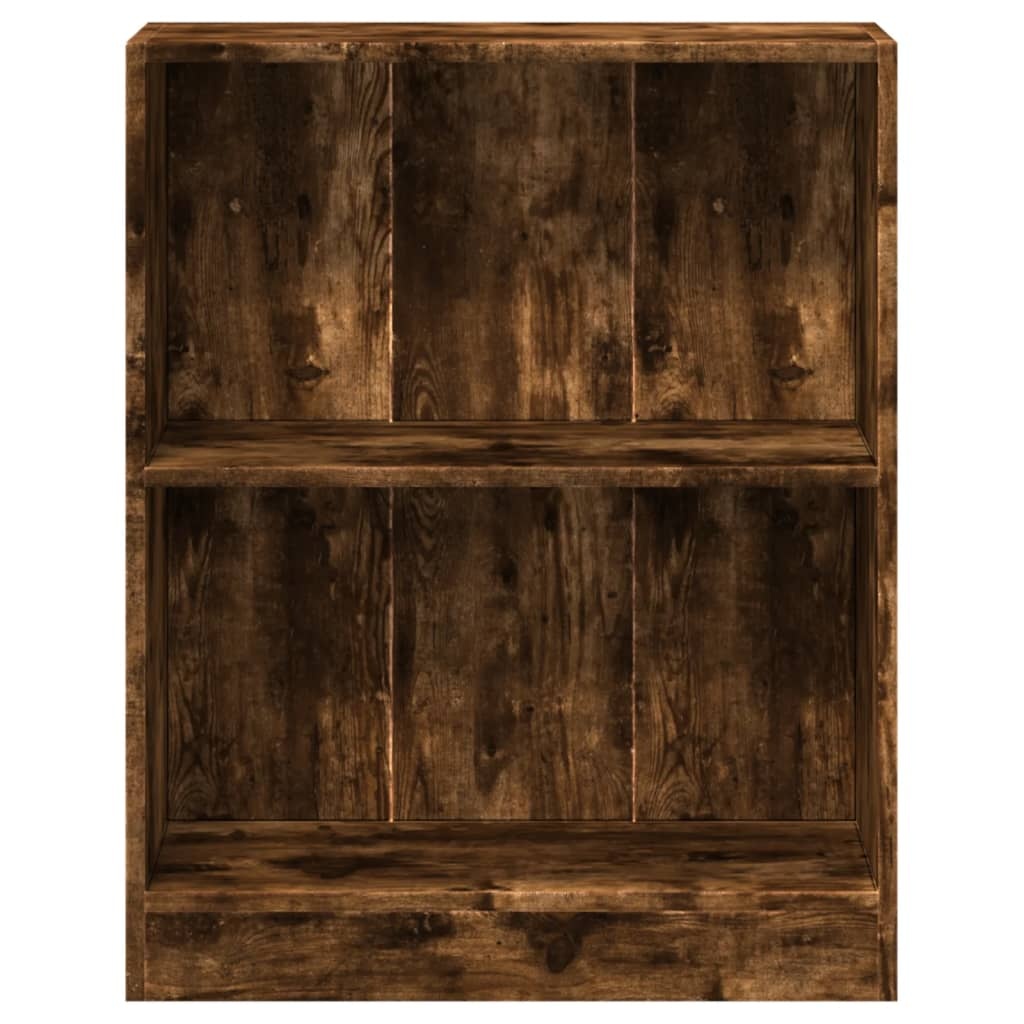 VidaXL Boekenkast 60x24x76 cm bewerkt hout gerookt eikenkleurig
