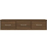 VidaXL Wandkast 88x26x18,5 cm bewerkt hout bruin eikenkleur