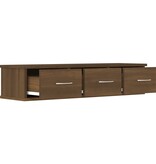VidaXL Wandkast 88x26x18,5 cm bewerkt hout bruin eikenkleur