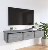 VidaXL Wandkast 88x26x18,5 cm bewerkt hout grijs sonoma eikenkleurig