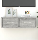 VidaXL Tv-wandmeubel 60x26x18,5 cm bewerkt hout grijs sonoma eiken