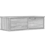 VidaXL Tv-wandmeubel 60x26x18,5 cm bewerkt hout grijs sonoma eiken