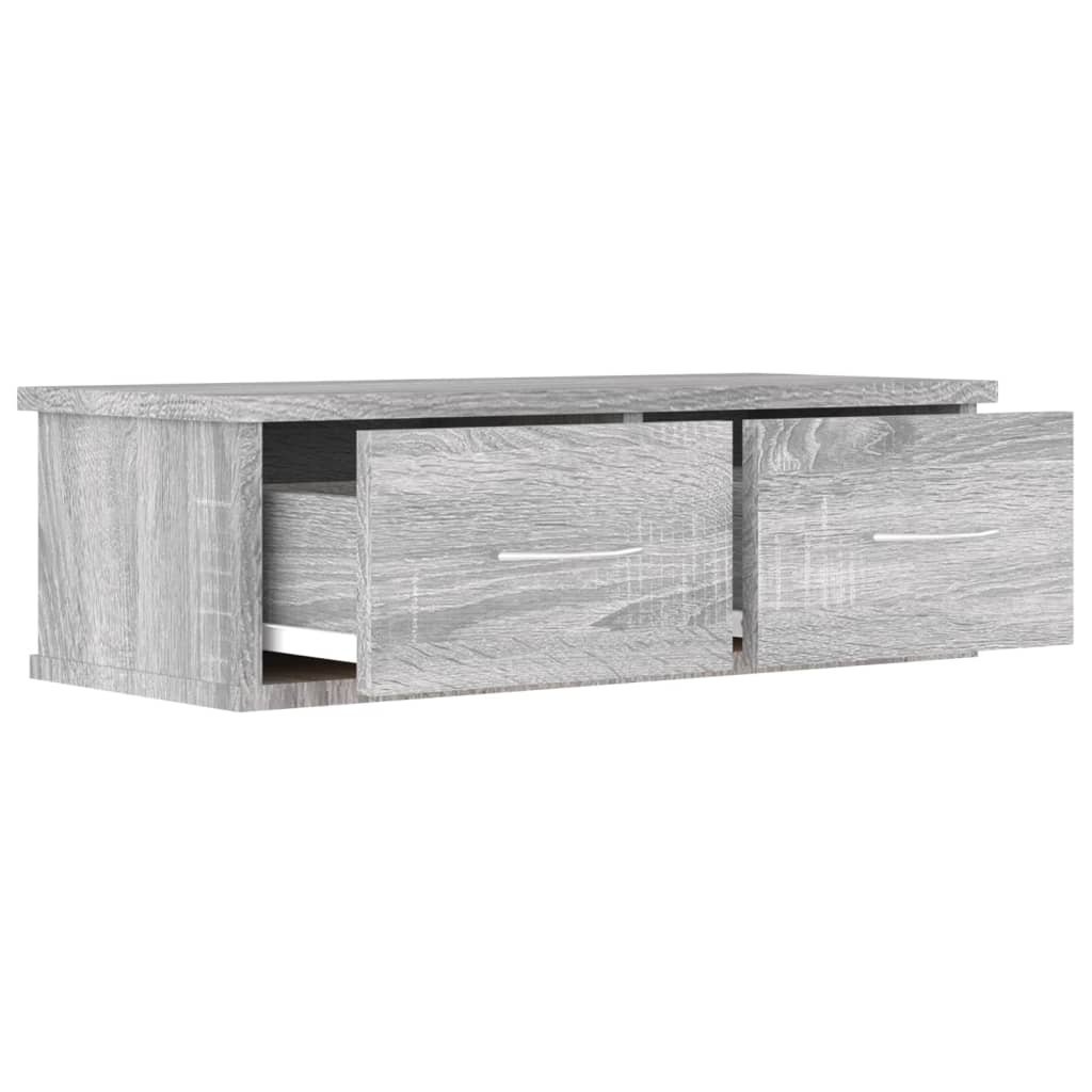 VidaXL Tv-wandmeubel 60x26x18,5 cm bewerkt hout grijs sonoma eiken