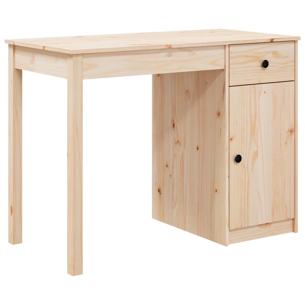 VidaXL Bureau 100x50x75 cm massief grenenhout