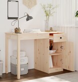 VidaXL Bureau 100x50x75 cm massief grenenhout