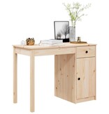 VidaXL Bureau 100x50x75 cm massief grenenhout