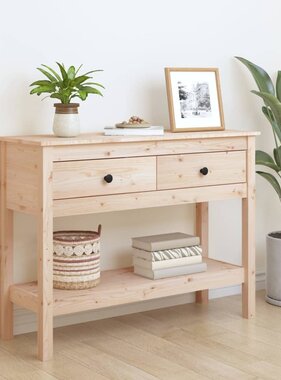 VidaXL Wandtafel 100x35x75 cm massief grenenhout