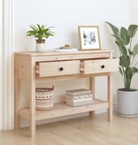 VidaXL Wandtafel 100x35x75 cm massief grenenhout