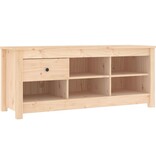 VidaXL Schoenenkast 110x38x45,5 cm massief grenenhout
