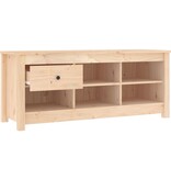 VidaXL Schoenenkast 110x38x45,5 cm massief grenenhout