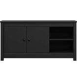 VidaXL Tv-meubel 103x36,5x52 cm massief grenenhout zwart