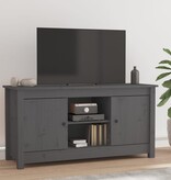 VidaXL Tv-meubel 103x36,5x52 cm massief grenenhout grijs