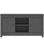VidaXL Tv-meubel 103x36,5x52 cm massief grenenhout grijs