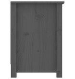 VidaXL Tv-meubel 103x36,5x52 cm massief grenenhout grijs