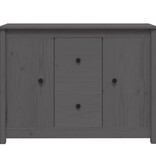 VidaXL Dressoir 100x35x74 cm massief grenenhout grijs