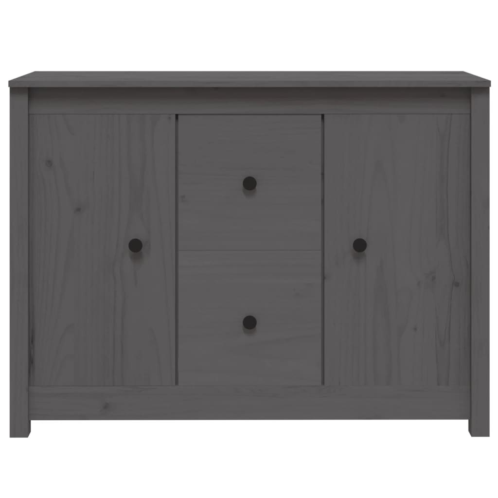VidaXL Dressoir 100x35x74 cm massief grenenhout grijs