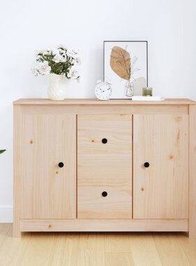 VidaXL Dressoir 100x35x74 cm massief grenenhout