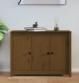 VidaXL Dressoir 100x35x74 cm massief grenenhout honingbruin