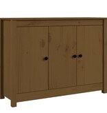 VidaXL Dressoir 100x35x74 cm massief grenenhout honingbruin