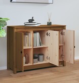 VidaXL Dressoir 100x35x74 cm massief grenenhout honingbruin