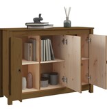 VidaXL Dressoir 100x35x74 cm massief grenenhout honingbruin