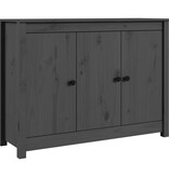 VidaXL Dressoir 100x35x74 cm massief grenenhout grijs