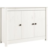 VidaXL Dressoir 100x35x74 cm massief grenenhout wit