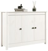 VidaXL Dressoir 100x35x74 cm massief grenenhout wit