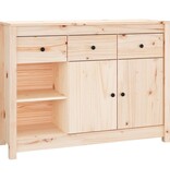 VidaXL Dressoir 100x35x74 cm massief grenenhout