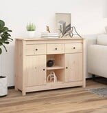 VidaXL Dressoir 100x35x74,5 cm massief grenenhout