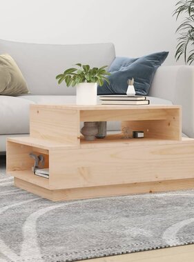 VidaXL Salontafel 80x55x40,5 cm massief grenenhout