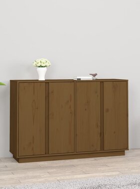 VidaXL Dressoir 120x35x80 cm massief grenenhout honingbruin