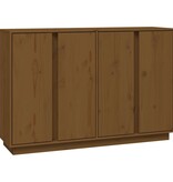 VidaXL Dressoir 120x35x80 cm massief grenenhout honingbruin
