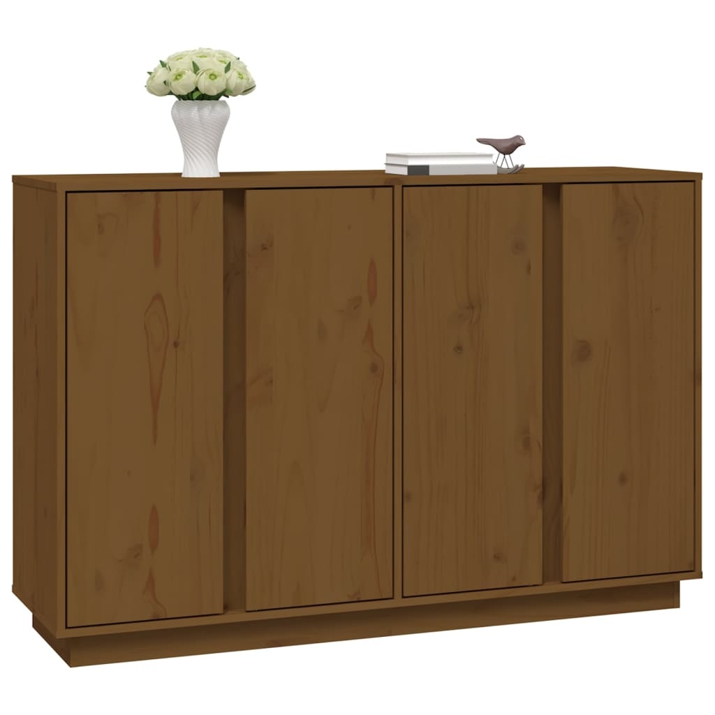 VidaXL Dressoir 120x35x80 cm massief grenenhout honingbruin