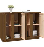 VidaXL Dressoir 120x35x80 cm massief grenenhout honingbruin