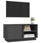 VidaXL Tv-meubel 80x35x40,5 cm massief grenenhout grijs